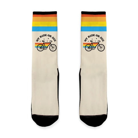 My Ride Or Die Bicycle Socks